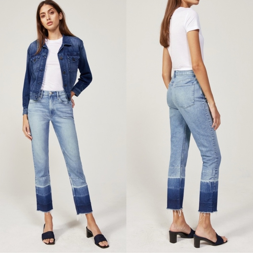 Women's Blue Denim Jeans | 3x1 | Ombré Jeans | Straight leg jeans
